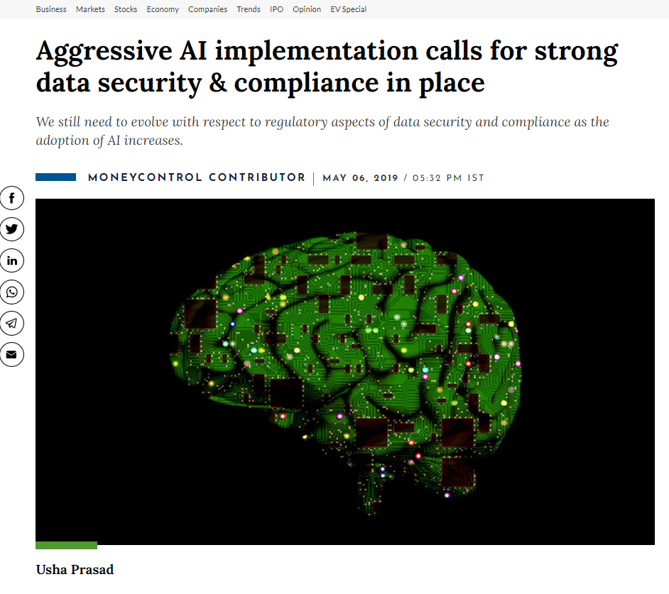 Aggressive AI implementation calls for strong data security & compliance in place