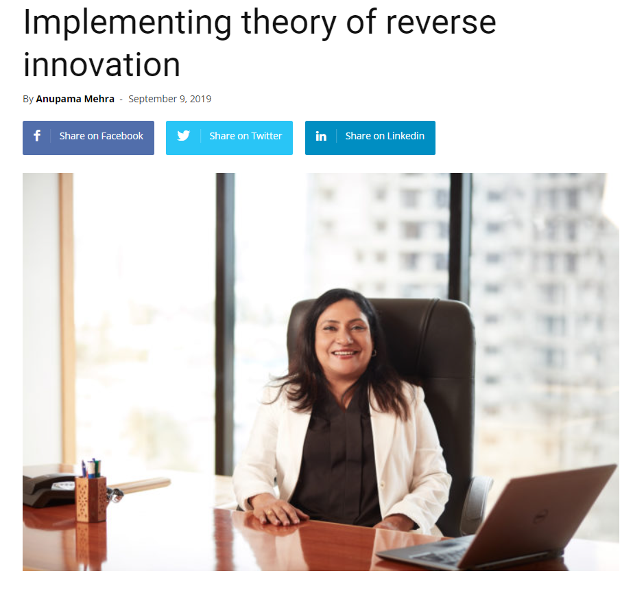 Implementing Theory of Reverse Innovation