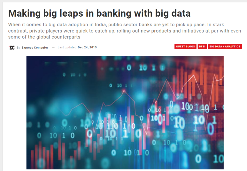 Making Big Leaps In Banking With Big Data