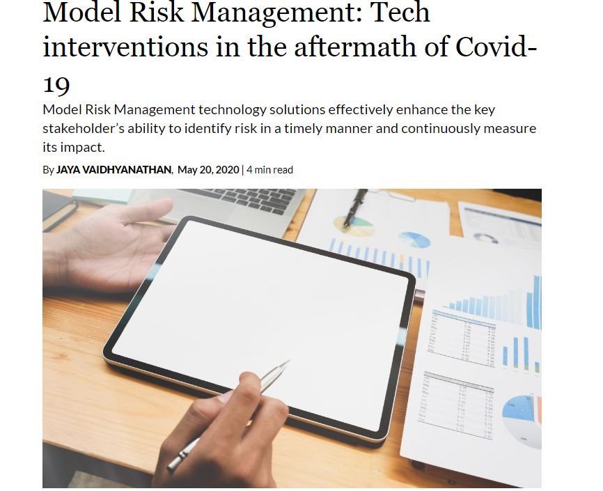 Model Risk Management Tech interventions in the aftermath of Covid-19