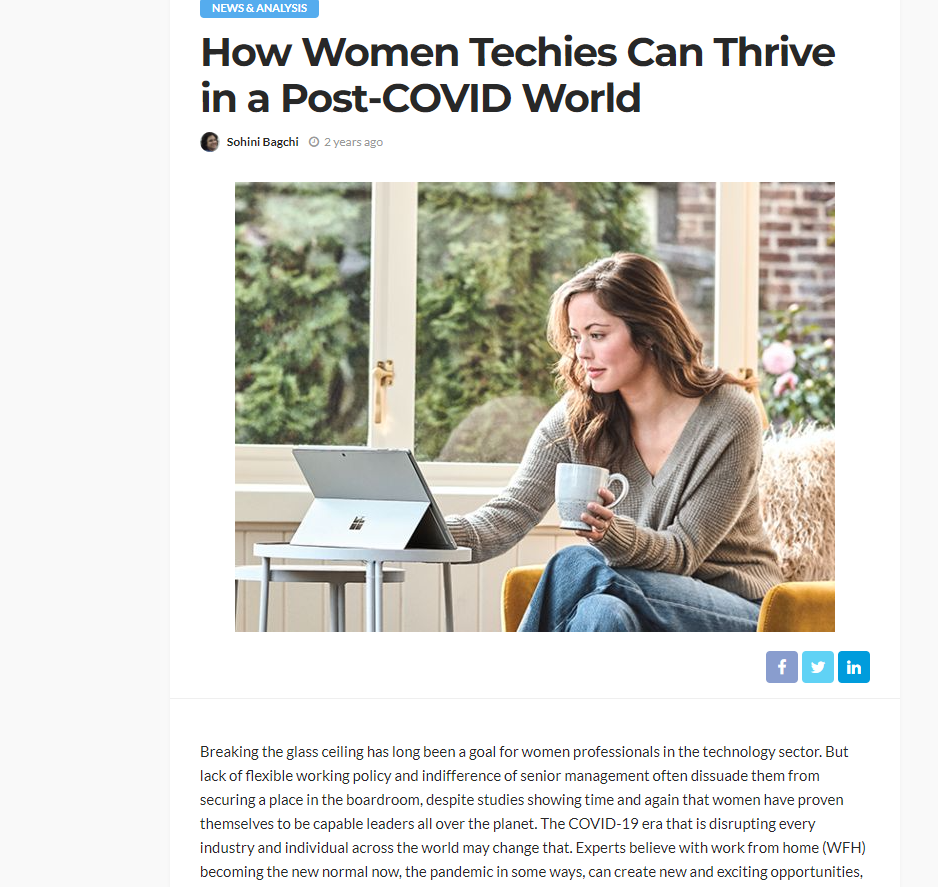 How Women Techies Can Thrive in a Post-COVID World